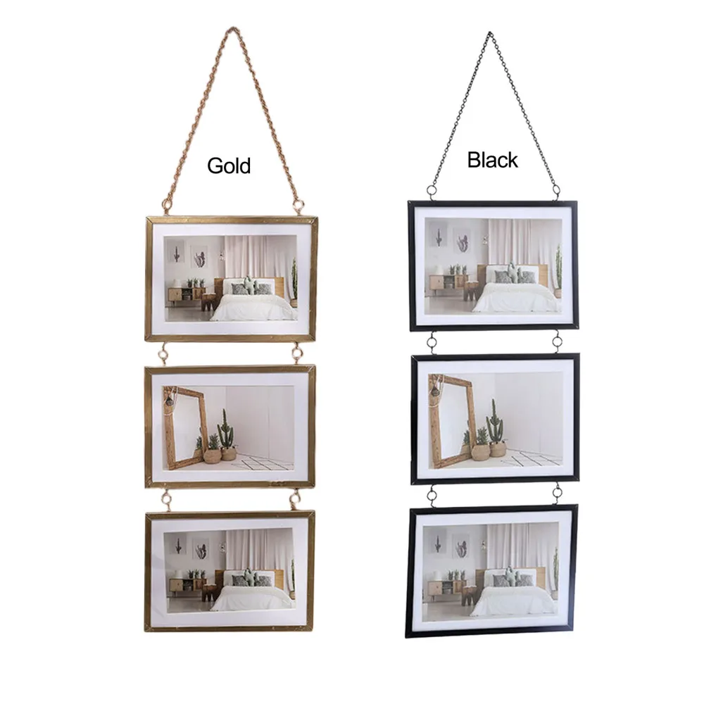 Triple Combination 6 Inches Metal Photo Frame Beautiful Three Connected Gift Punch-free DECORA Decoration European Style Frames
Triple Combination 6 Inches Metal Photo Frame Beautiful Three Connected Gift Punch-free DECORA Decoration European Style Frames