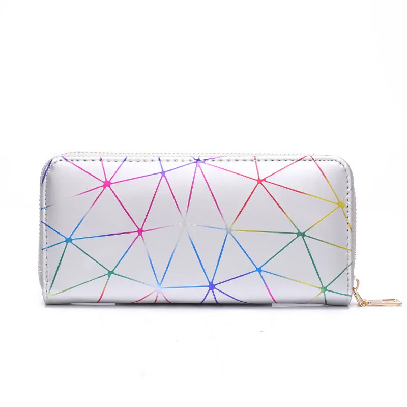 Laser Geometry New Personality PU Leather Zipper Large Capacity Long Women's Hand Wallet Coin Purse Mobile Phone Bag
Laser Geometry New Personality PU Leather Zipper Large Capacity Long Women's Hand Wallet Coin Purse Mobile Phone Bag