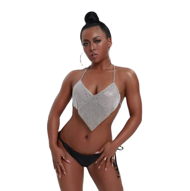 Nightclub Full Of Diamond Sexy Thong Body Chain Body Jewellery Chain Chest Body Chain, Customized color 
Nightclub Full Of Diamond Sexy Thong Body Chain Body Jewellery Chain Chest Body Chain, Customized color