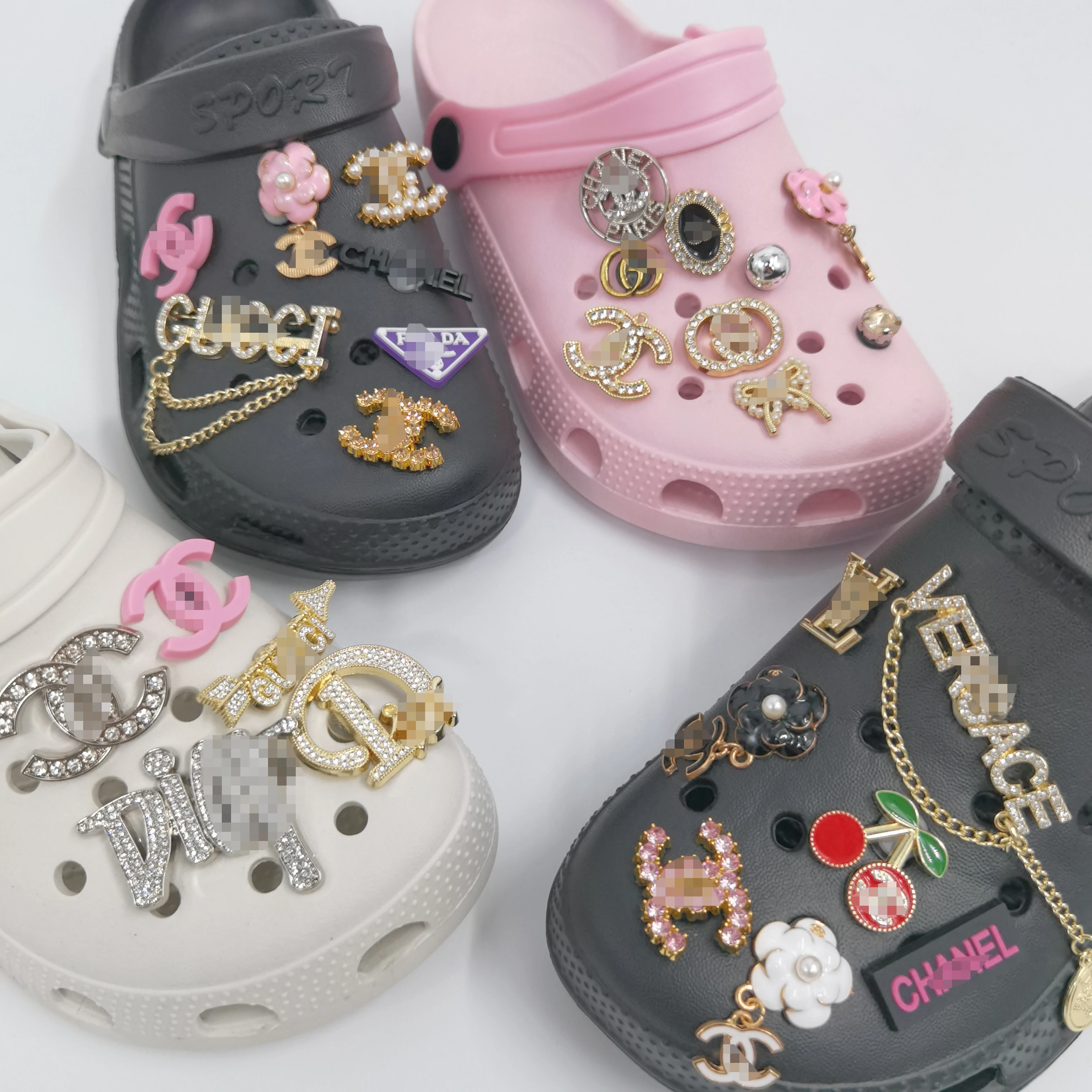 Wholesale fashion rhinestone shoe charm accessories metal zinc alloy buckle parts, Customized
Wholesale fashion rhinestone shoe charm accessories metal zinc alloy buckle parts, Customized