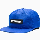 Custom Unstructured Nylon 5 Panel Snapback Caps Hats