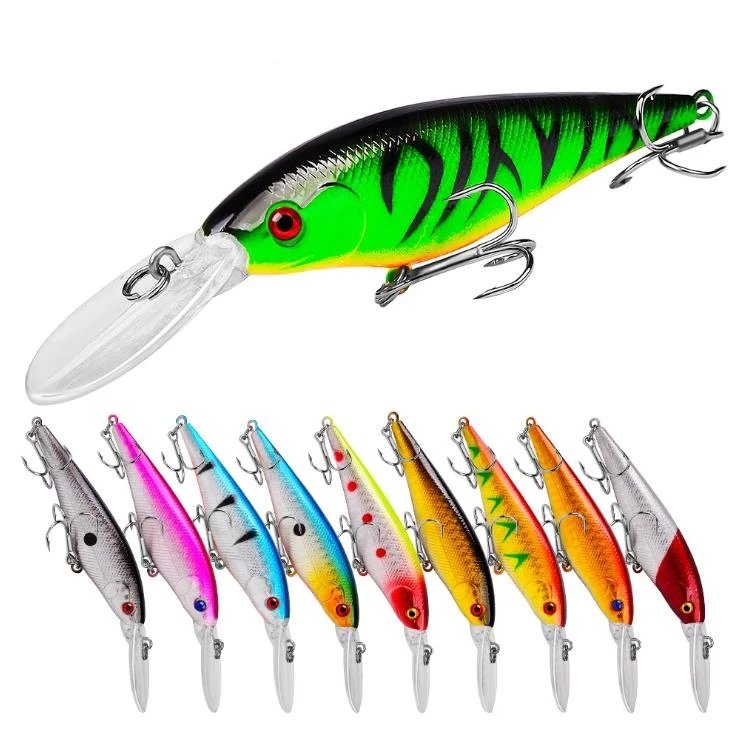 SNEDA 10 Color Floating Artificial Fishing Lure With 6#Treble Hook 11.5CM 10.5G Minnow Bait, 10 colors
SNEDA 10 Color Floating Artificial Fishing Lure With 6#Treble Hook 11.5CM 10.5G Minnow Bait, 10 colors