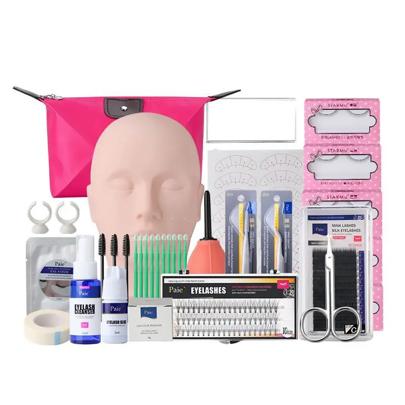 19 PCS Eyelash Extension Training Kits Professional Makeup Tool For Beggning Lash Kit Set With Eyelash Extension Kit Tools, White
19 PCS Eyelash Extension Training Kits Professional Makeup Tool For Beggning Lash Kit Set With Eyelash Extension Kit Tools, White