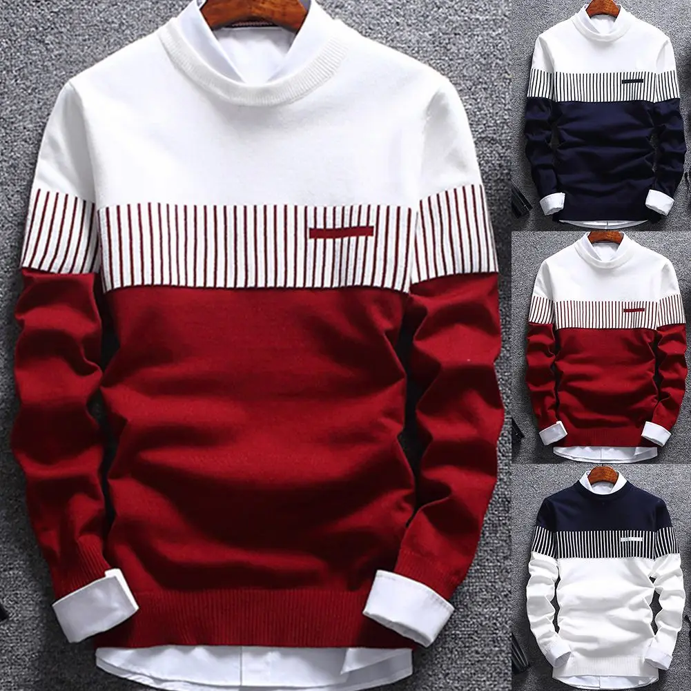 Factory Wholesale Men's Loose Round Neck Knit Comfortable Bottoming Shirt Long Sleeve Striped Thin Sweater
Factory Wholesale Men's Loose Round Neck Knit Comfortable Bottoming Shirt Long Sleeve Striped Thin Sweater