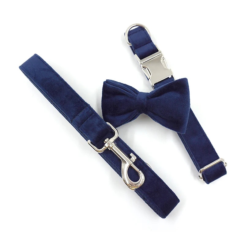 New arrive wholesale Amazon hot sale best quality luxury dark blue velvet dog collar and leash bow tie small doggie collar, As photo
New arrive wholesale Amazon hot sale best quality luxury dark blue velvet dog collar and leash bow tie small doggie collar, As photo