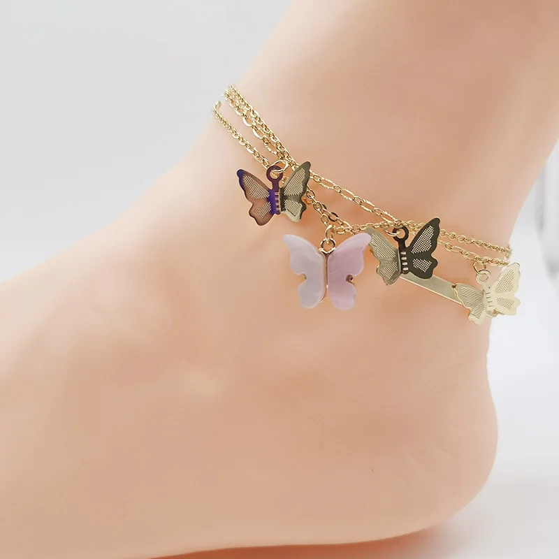 New Arrival Hips Pops Cuban Chain Butterfly Ankle Bracelet Gold Plated Rhinestone Crystal Butterfly Anklets
New Arrival Hips Pops Cuban Chain Butterfly Ankle Bracelet Gold Plated Rhinestone Crystal Butterfly Anklets