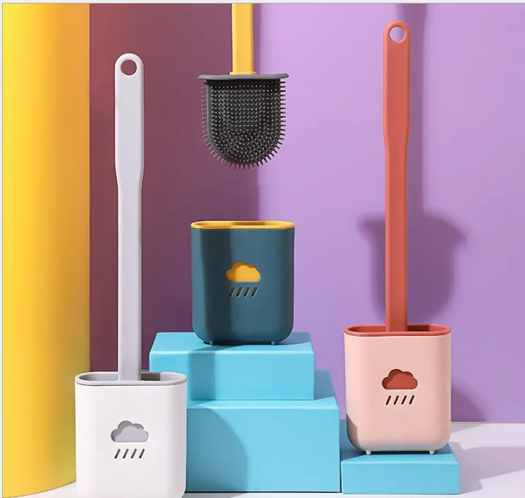 Silicone Bathroom Plastic Holder Soft TPR Cleaning Silicon Toilet Brush, Customized color
Silicone Bathroom Plastic Holder Soft TPR Cleaning Silicon Toilet Brush, Customized color