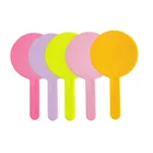 High Quality Circle Shape Custom Made Logo Cosmetic Plastic Compact Hand Mirror