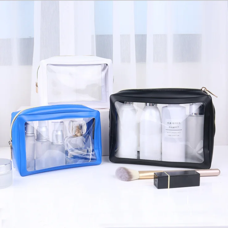 High quality jelly pvc cosmetic bag transparent waterproof wash bag travel storage portable makeup bag, As product
High quality jelly pvc cosmetic bag transparent waterproof wash bag travel storage portable makeup bag, As product