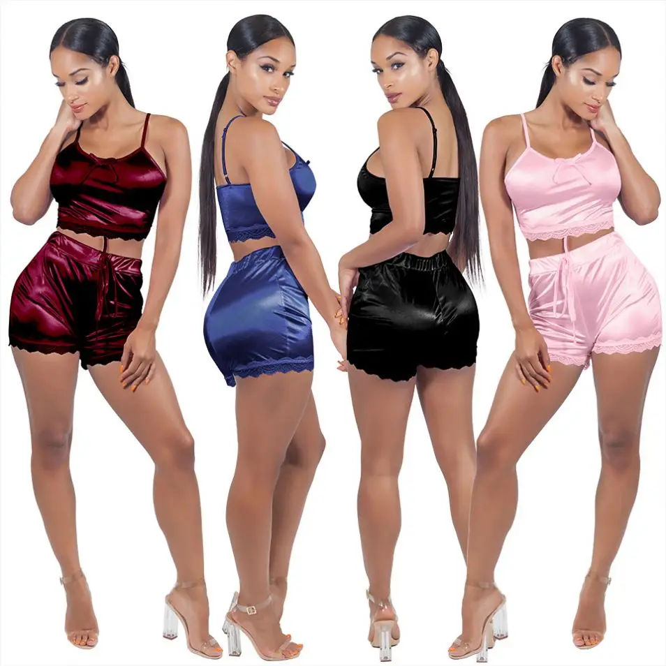 2021 New arrival 2 Piece sleepwear set for women satin pajamas nightgowns night dress
2021 New arrival 2 Piece sleepwear set for women satin pajamas nightgowns night dress