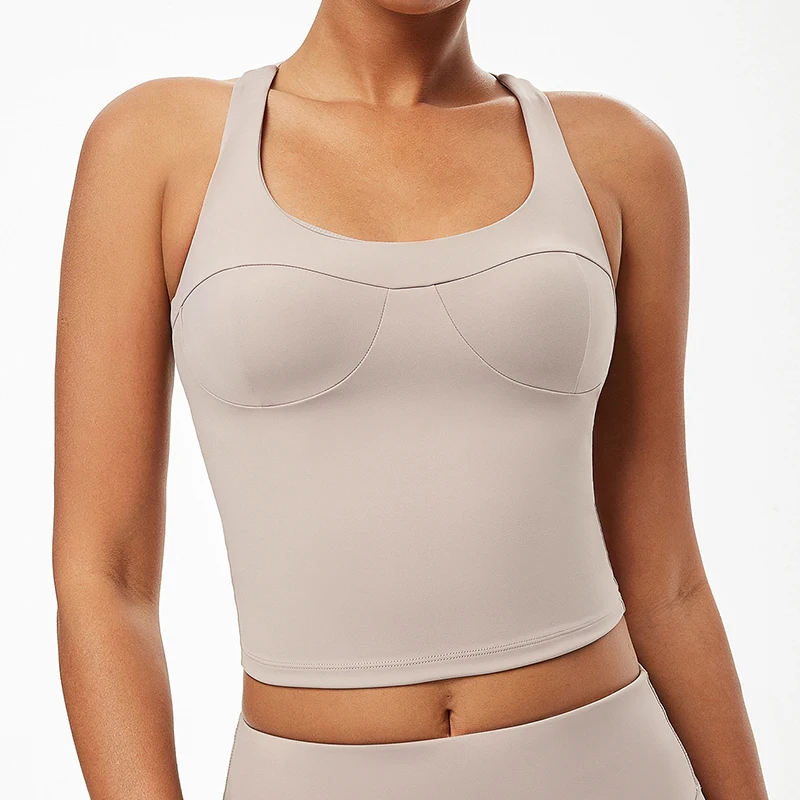 women yoga vest with fixed bra pad 2022 Wholesale running top shirt workout clothing Nylon fabric
women yoga vest with fixed bra pad 2022 Wholesale running top shirt workout clothing Nylon fabric