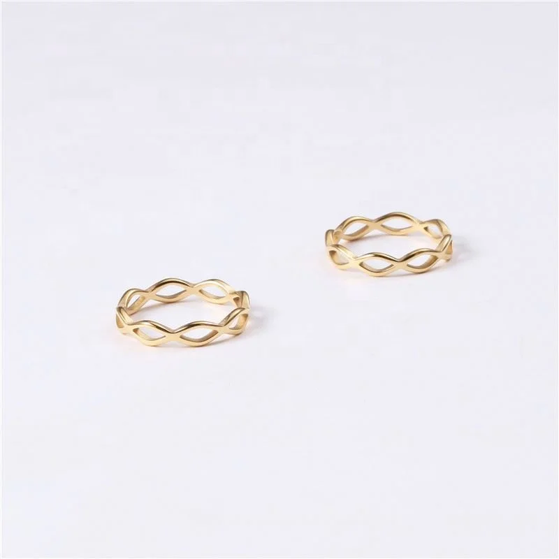 High End 18K Plain Gold Hollow Lozenge Open Rings Stainless Steel Trendy Simple Gold Plated Jewelry
High End 18K Plain Gold Hollow Lozenge Open Rings Stainless Steel Trendy Simple Gold Plated Jewelry