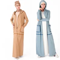 2019 fashion cotton islamic kimono front open abaya muslim woman hooded sport abaya with pockets
2019 fashion cotton islamic kimono front open abaya muslim woman hooded sport abaya with pockets