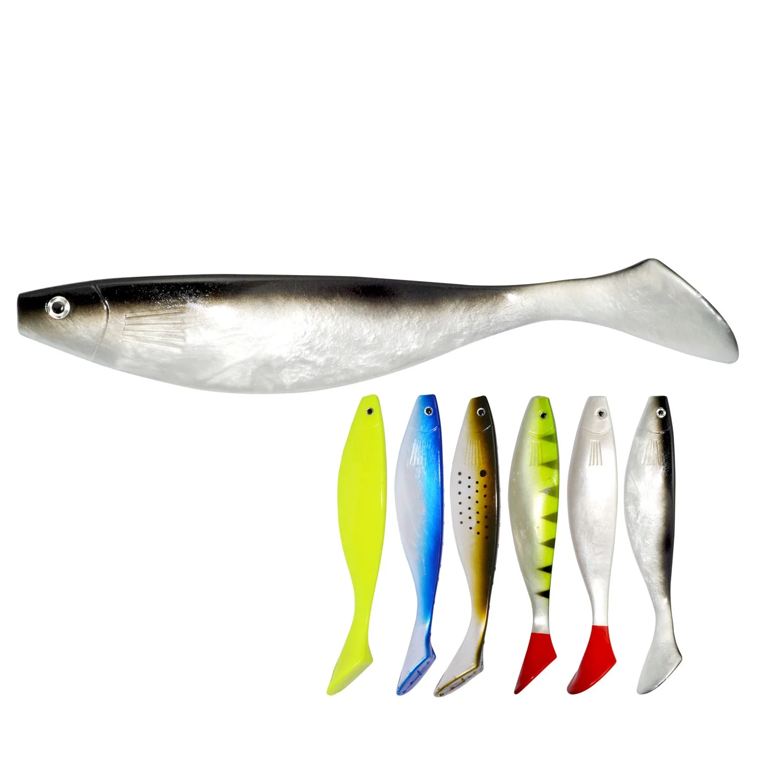 Deep Sea Big T Tail Soft Fish 23cm 70g Factory direct supply customized fishing shad soft lure custom, 6 colors
Deep Sea Big T Tail Soft Fish 23cm 70g Factory direct supply customized fishing shad soft lure custom, 6 colors