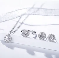 Wholesale fashion jewelry colorful quality Zircon 925 sterling silver CZ jewelry set women
Wholesale fashion jewelry colorful quality Zircon 925 sterling silver CZ jewelry set women