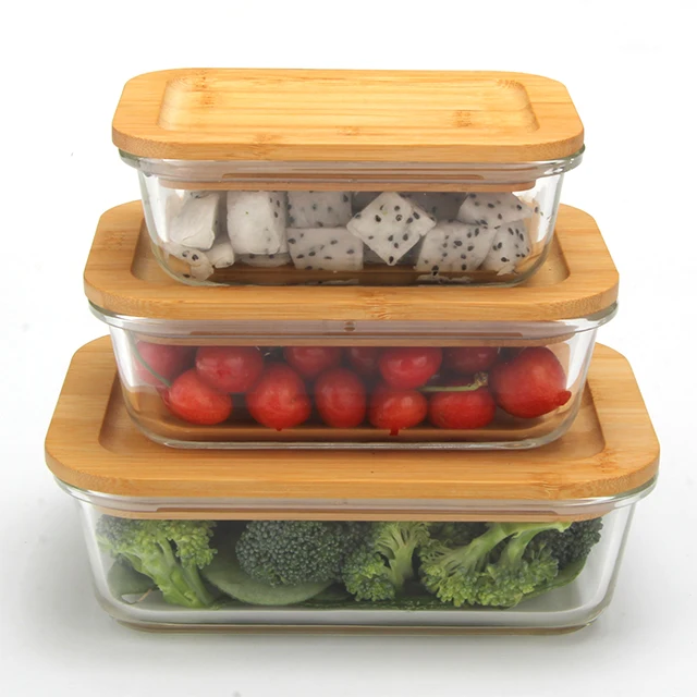 Dishwasher and Microwave Safe hot storage container glass food container with bamboo lid
Dishwasher and Microwave Safe hot storage container glass food container with bamboo lid