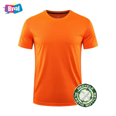 Recycled Plastic Bottle Material Friendly Fabric Custom DTG Printing Short Sleeve GYM Tee Shirts with Personalized Label
Recycled Plastic Bottle Material Friendly Fabric Custom DTG Printing Short Sleeve GYM Tee Shirts with Personalized Label