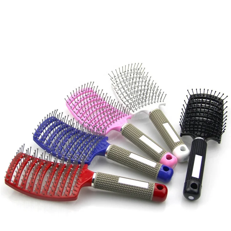 Professional Ribs Comb Hairbrush Women Wet Plastic Massage Comb Big Bent Hair Brush, As the picture
Professional Ribs Comb Hairbrush Women Wet Plastic Massage Comb Big Bent Hair Brush, As the picture