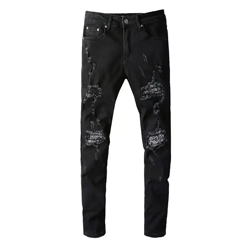 Guangzhou men's ripped jeans fashion personality slim hip hop jeans male denim street design trousers, Picture
Guangzhou men's ripped jeans fashion personality slim hip hop jeans male denim street design trousers, Picture