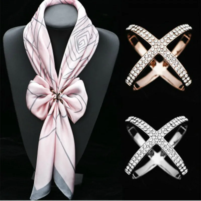 Cross X Shape Scarf Crystal Brooches For Women Hollow Scarves Buckle Brooch Jewelry Clothing Accesories
Cross X Shape Scarf Crystal Brooches For Women Hollow Scarves Buckle Brooch Jewelry Clothing Accesories