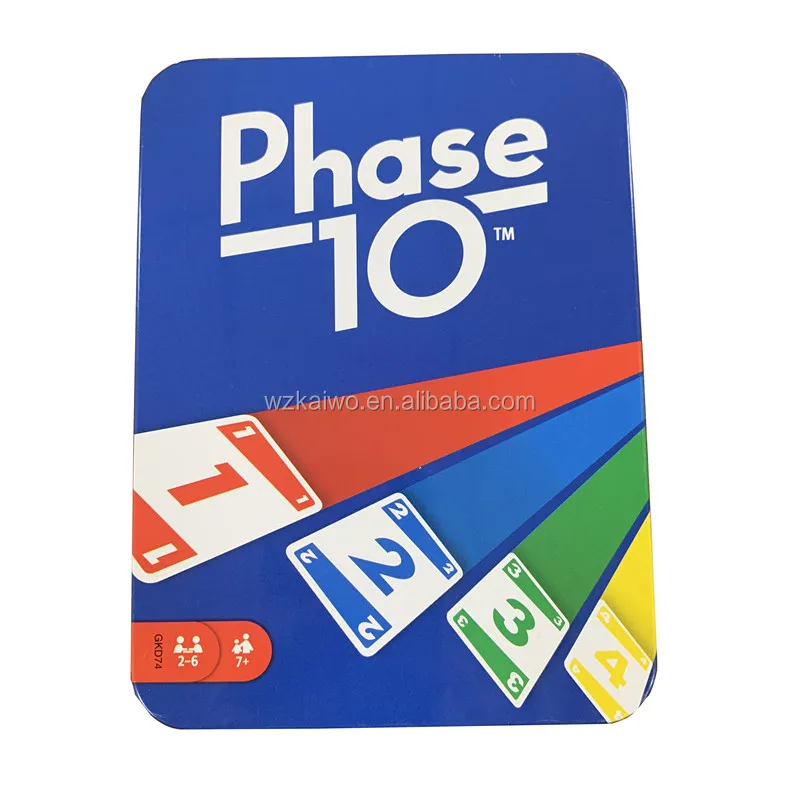 BLUE board game U NO PHASE 10 card with Iron pot for family fun factory price party game
BLUE board game U NO PHASE 10 card with Iron pot for family fun factory price party game