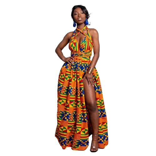 African Women Fashion Nightclub Digital Printing Irregular Large Size Various Ways Wear Elastic Mid-length Dress Split, Picture color
African Women Fashion Nightclub Digital Printing Irregular Large Size Various Ways Wear Elastic Mid-length Dress Split, Picture color