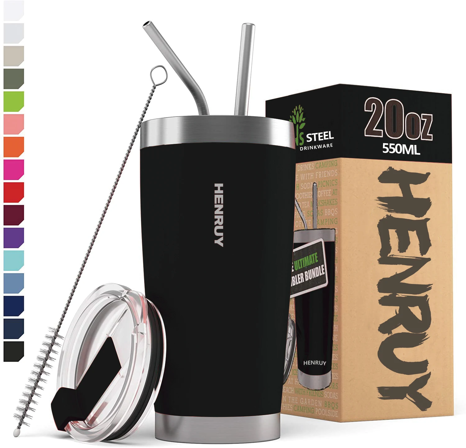 20 oz Straight Body Classic Stainless Steel Coffee Tumbler with Clear Lid for Wholesale, Customized
20 oz Straight Body Classic Stainless Steel Coffee Tumbler with Clear Lid for Wholesale, Customized