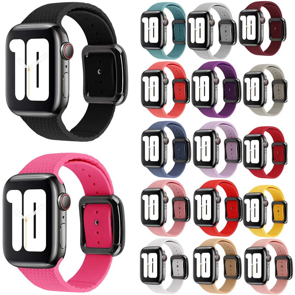 Factory rubber apple 38mm 42mm smart watch band strap Silicone For apple Watch series 7 bands men woman
Factory rubber apple 38mm 42mm smart watch band strap Silicone For apple Watch series 7 bands men woman