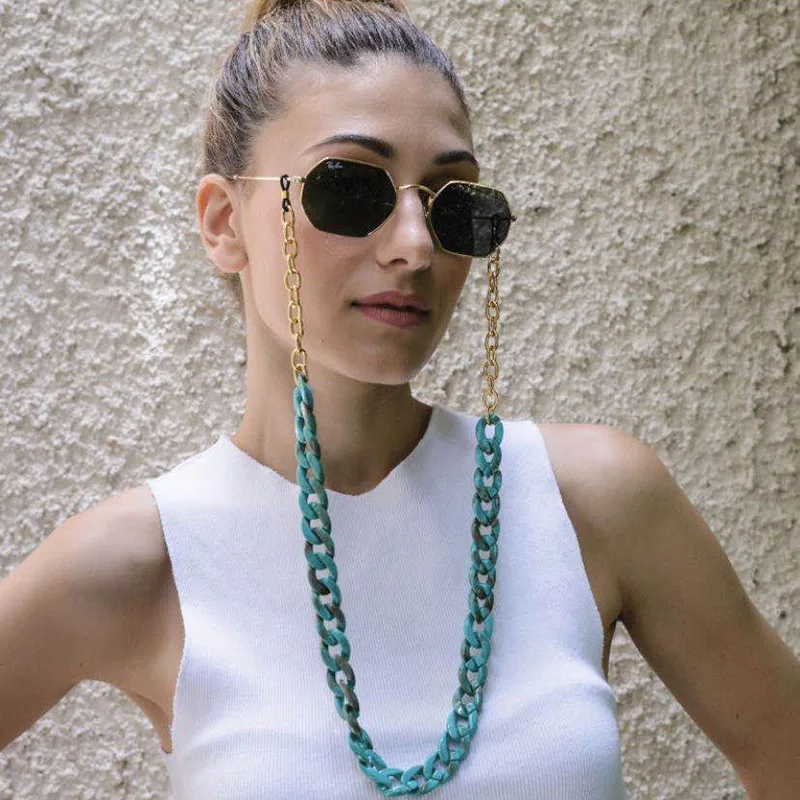 Personalized Wholesale Alloy Geometric Acrylic Sunglasses Chain Gold Plated Geometric Acetate Eyeglass Lanyard
Personalized Wholesale Alloy Geometric Acrylic Sunglasses Chain Gold Plated Geometric Acetate Eyeglass Lanyard