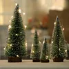 Mini Christmas Tree Snow Ornaments New Year Wedding DIY Home Birthday Decor Christmas Gift Party Table Decoration