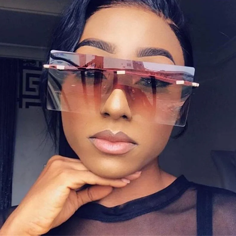 8587 Luxury Brand One-piece Flat Top Oversized Gradient Square Rimless Women Sunglasses, As shown
8587 Luxury Brand One-piece Flat Top Oversized Gradient Square Rimless Women Sunglasses, As shown