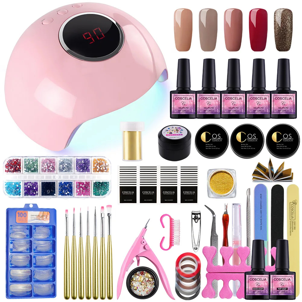COSCELIA High Quality Gel Polish Nail Kit Professional With Nail Tools Kit, As pictures show
COSCELIA High Quality Gel Polish Nail Kit Professional With Nail Tools Kit, As pictures show