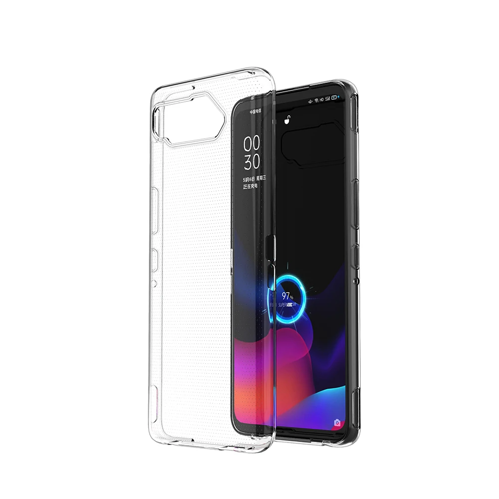 Silicone Soft Good Quality Transparent Mobile Accessories Phone Cases Back Cover for Asus Rog Phone 5
Silicone Soft Good Quality Transparent Mobile Accessories Phone Cases Back Cover for Asus Rog Phone 5