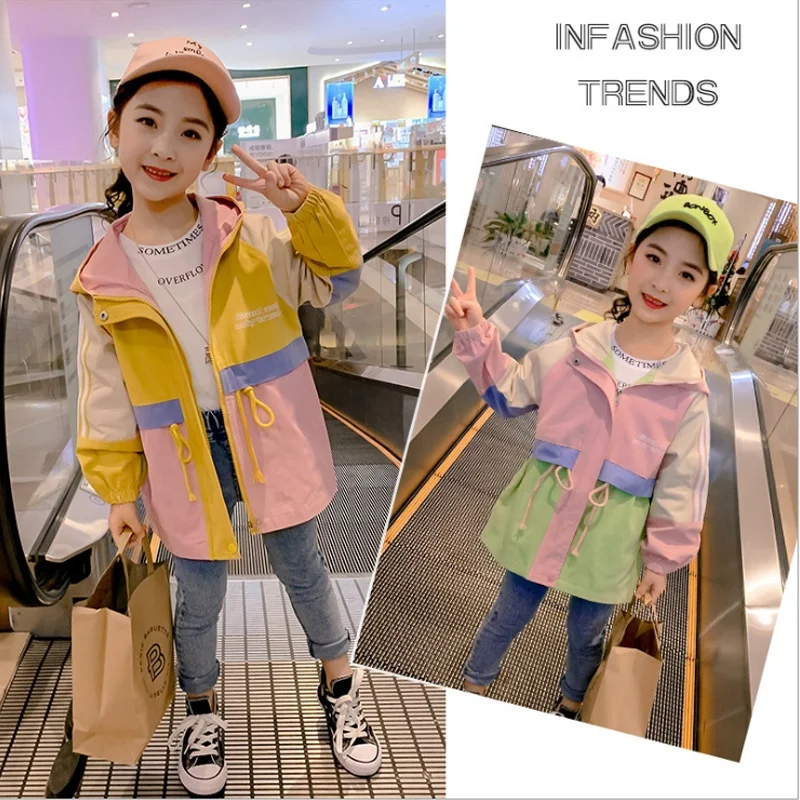 CCYH fashion top girls trench coat autumn colorful hooded jacket with long sleeve kids casual windbreaker jacket, Picture shown(yellow, pink and blue)
CCYH fashion top girls trench coat autumn colorful hooded jacket with long sleeve kids casual windbreaker jacket, Picture shown(yellow, pink and blue)