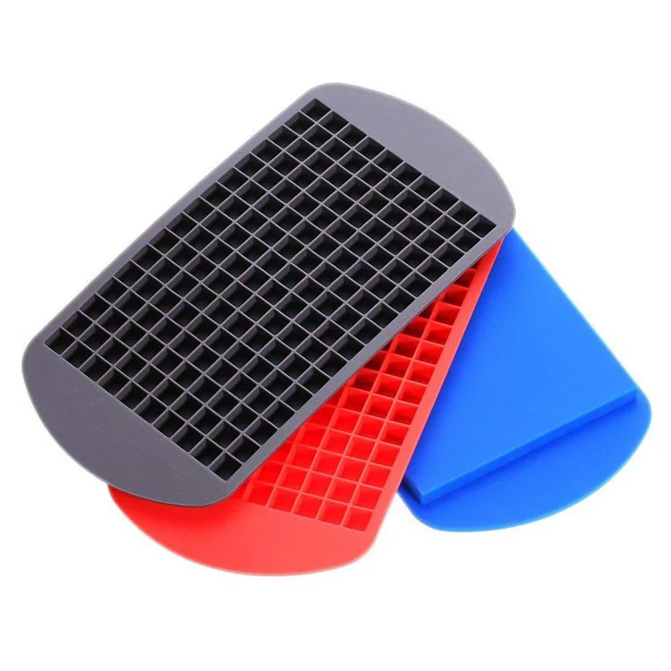 New Design Ideas Good Quality Bar Accessories 160 Cavity Square Eco-friendly BPA-free Food Grade Silicone Candy Ice Mold 