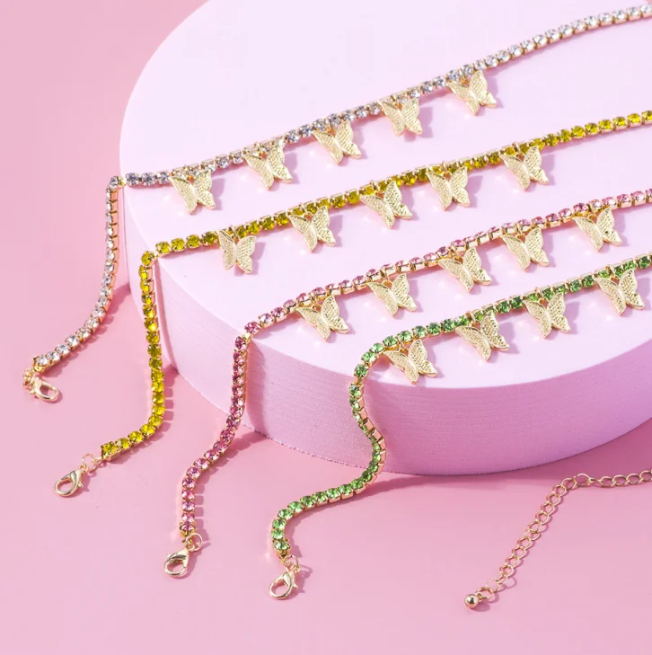 jialin jewelry 2020ins Hot Sale choker chain Rhinestone Bright Diamond Flash Diamond Butterfly Pendant Necklace
jialin jewelry 2020ins Hot Sale choker chain Rhinestone Bright Diamond Flash Diamond Butterfly Pendant Necklace