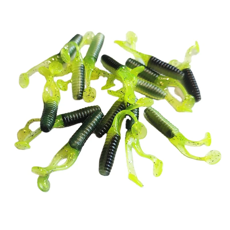 Alpha Wholesale 45mm Single Tail Soft Maggot Grub Seabass Lure Worm Silicone Fishing Bait Lure, 6 colors available fishing soft lure
Alpha Wholesale 45mm Single Tail Soft Maggot Grub Seabass Lure Worm Silicone Fishing Bait Lure, 6 colors available fishing soft lure