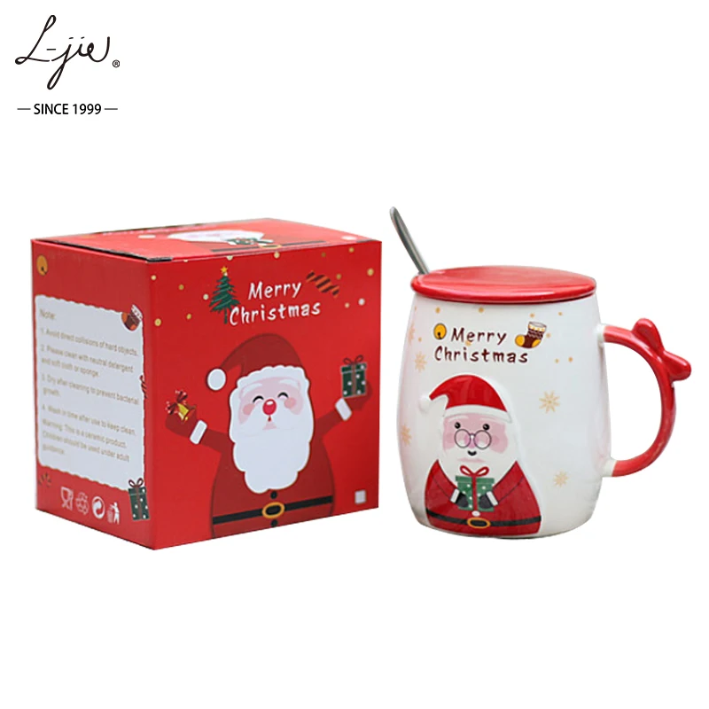 Creative Christmas Gift Large Capacity 3D Milk Cup Coffee Ceramic Mug With Lid Spoon For Holiday, Red
Creative Christmas Gift Large Capacity 3D Milk Cup Coffee Ceramic Mug With Lid Spoon For Holiday, Red