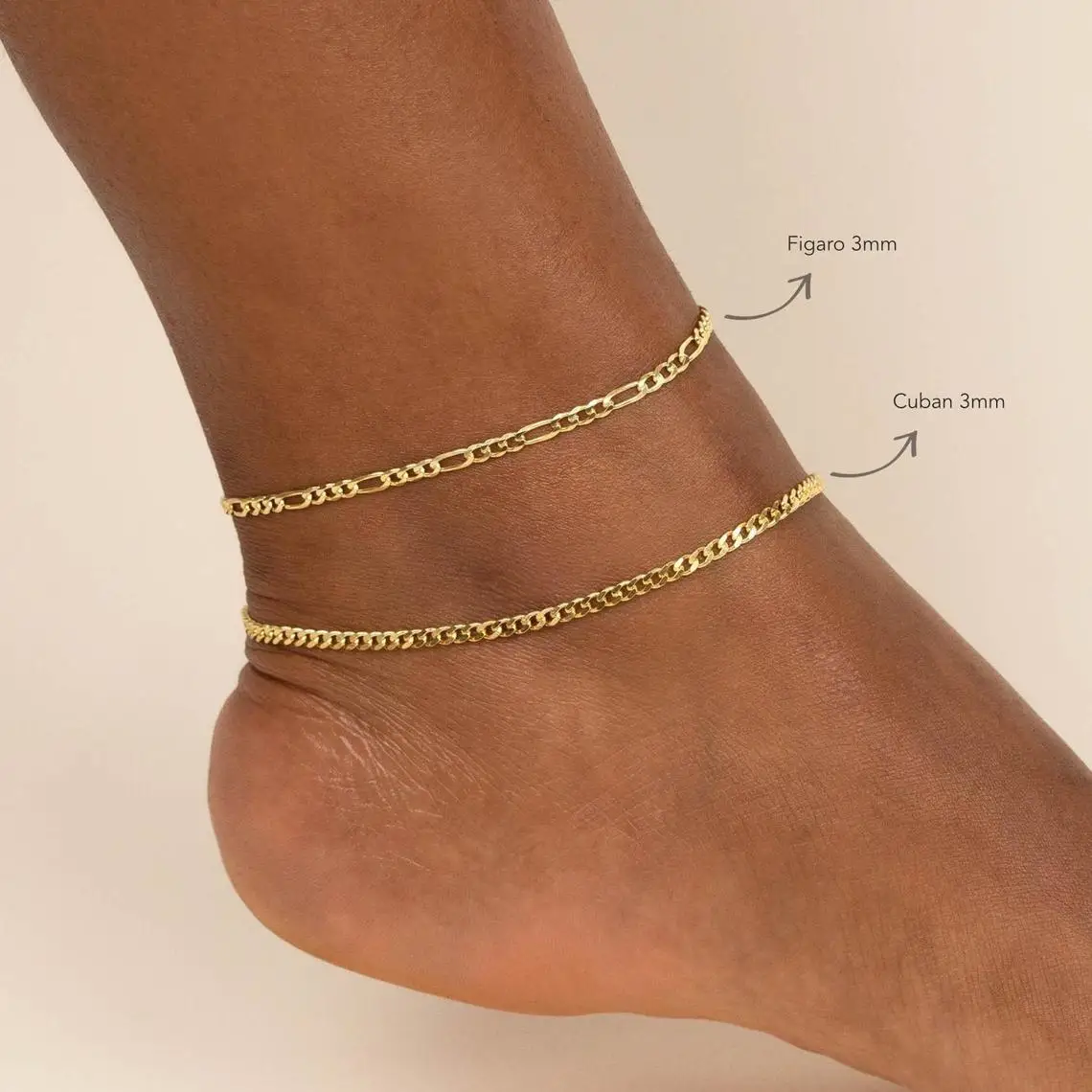 RINNTIN SA11 Gold Color Link Bracelet Anklets For Women Beach Foot Jewelry 925 Sterling Silver Leg Cuban Chain Anklets
RINNTIN SA11 Gold Color Link Bracelet Anklets For Women Beach Foot Jewelry 925 Sterling Silver Leg Cuban Chain Anklets