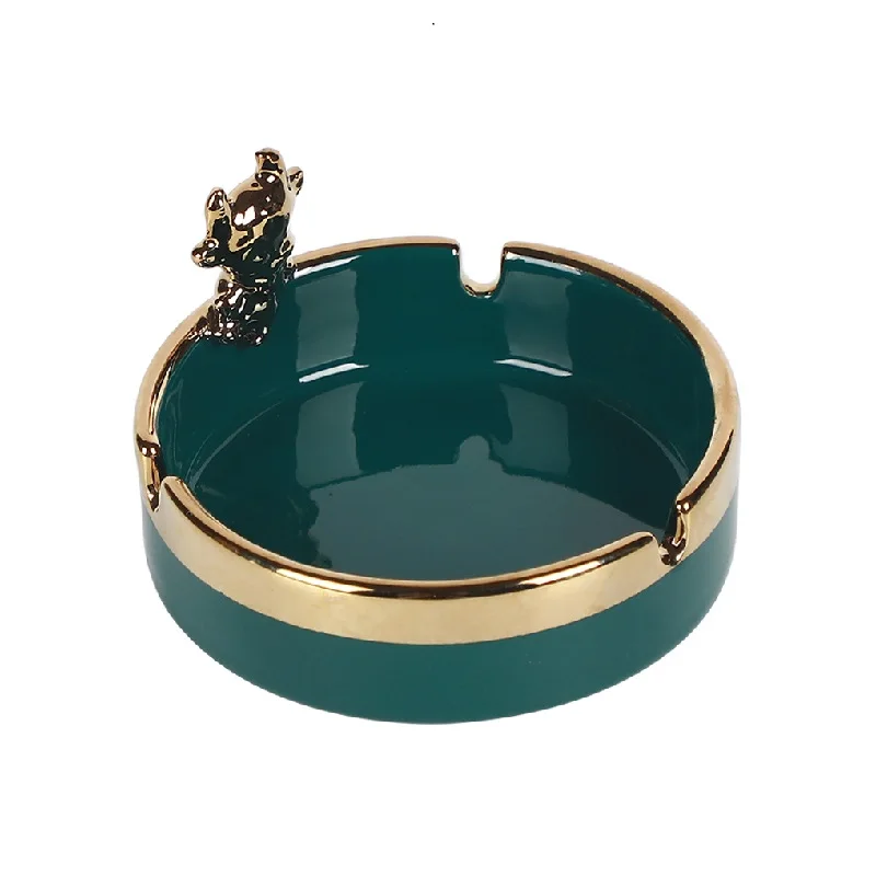 Gold Rim Ashtray Luxury Porcelain Ashtray With Animal Ceramic Decorative Ashtray Stock, Glossy color
Gold Rim Ashtray Luxury Porcelain Ashtray With Animal Ceramic Decorative Ashtray Stock, Glossy color