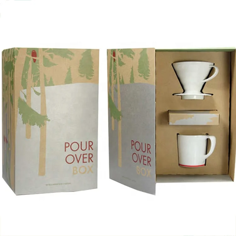 packaging cardboard coffee mug cup bottle gift packaging box