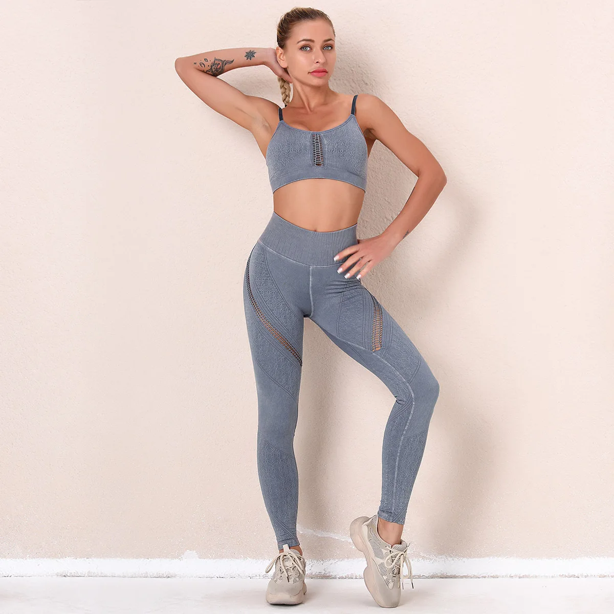 Fitness Apparel Wear Gym Workout Clothing Sports Bra Mesh Striped Leggings Set Sports Camisole Suits
Fitness Apparel Wear Gym Workout Clothing Sports Bra Mesh Striped Leggings Set Sports Camisole Suits
