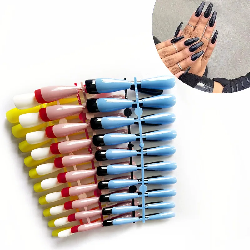 24 Pcs Long Press on Nails Ballerina Coffin DIY pure colour Full Cover Fake Nails Artificial Acrylic Nails
24 Pcs Long Press on Nails Ballerina Coffin DIY pure colour Full Cover Fake Nails Artificial Acrylic Nails