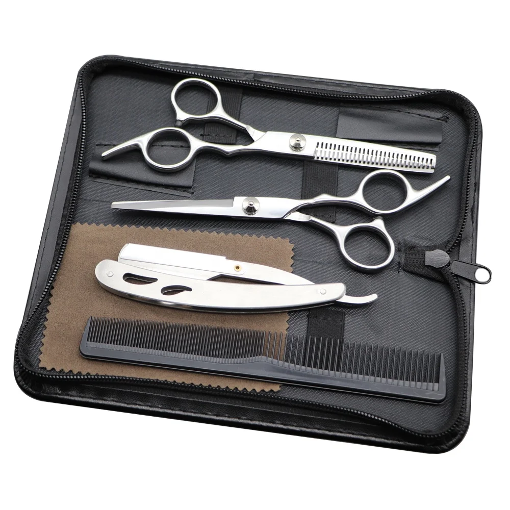 BEAUTY TEC Hot Cutting Thinning Set Professional Best Cheap Silver Shears Hair Barber Scissors Kit
BEAUTY TEC Hot Cutting Thinning Set Professional Best Cheap Silver Shears Hair Barber Scissors Kit
