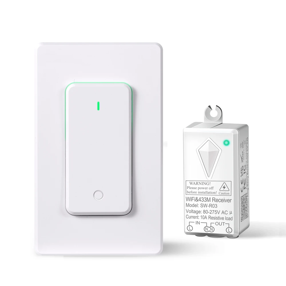 APP Remote Control 2.4G&433M Wireless Receiver Making your home wifi smart touch wall light alexa smart switch wifi
APP Remote Control 2.4G&433M Wireless Receiver Making your home wifi smart touch wall light alexa smart switch wifi
