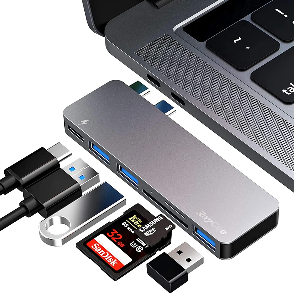 6 in 2 SD TF Card Reader OTG Adapter Charger Dual USB Type C Hub for Macbook Pro/Air
6 in 2 SD TF Card Reader OTG Adapter Charger Dual USB Type C Hub for Macbook Pro/Air