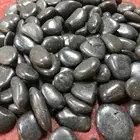 Black polished Pebble stone for garden