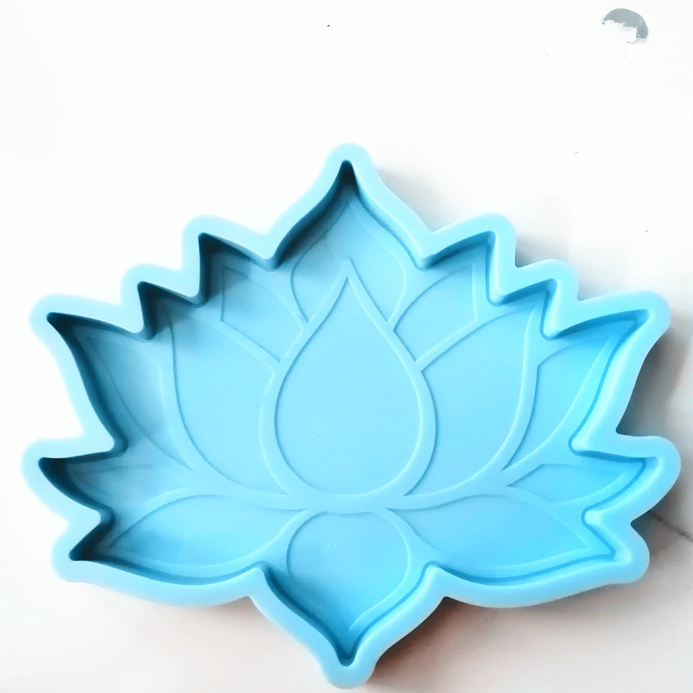 4121 lotus silicone Coaster mold for epoxy resin