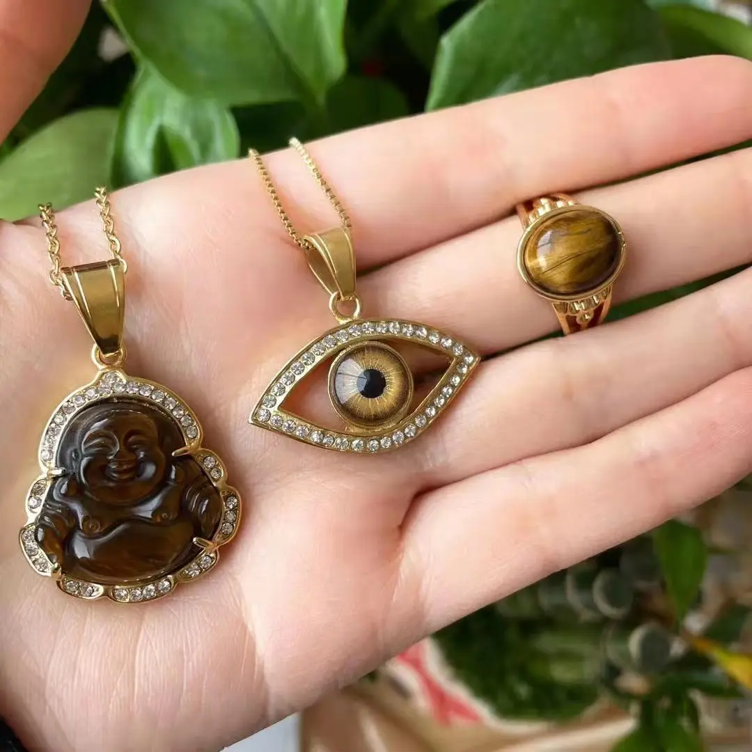 18k gold plated diamond tiger evil eyes blue eye jade pendant jewelry women charm buddha pendants necklace
18k gold plated diamond tiger evil eyes blue eye jade pendant jewelry women charm buddha pendants necklace
