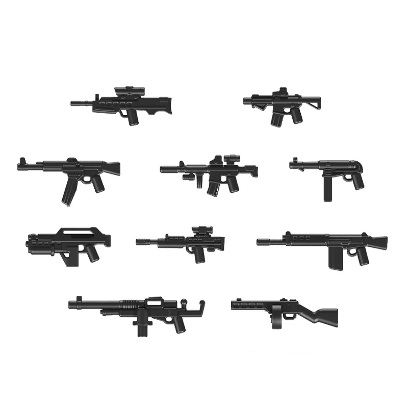 Free shipping! 50pc/bag star Weapons Pack WW2 Military Swat Sniper Soldier Gun Army 100% Compatible Blocks figure Toys wars
Free shipping! 50pc/bag star Weapons Pack WW2 Military Swat Sniper Soldier Gun Army 100% Compatible Blocks figure Toys wars